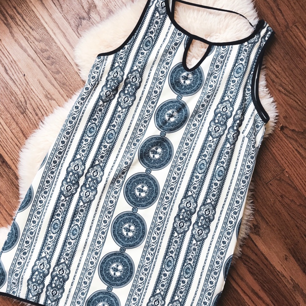 Blue & White Dress